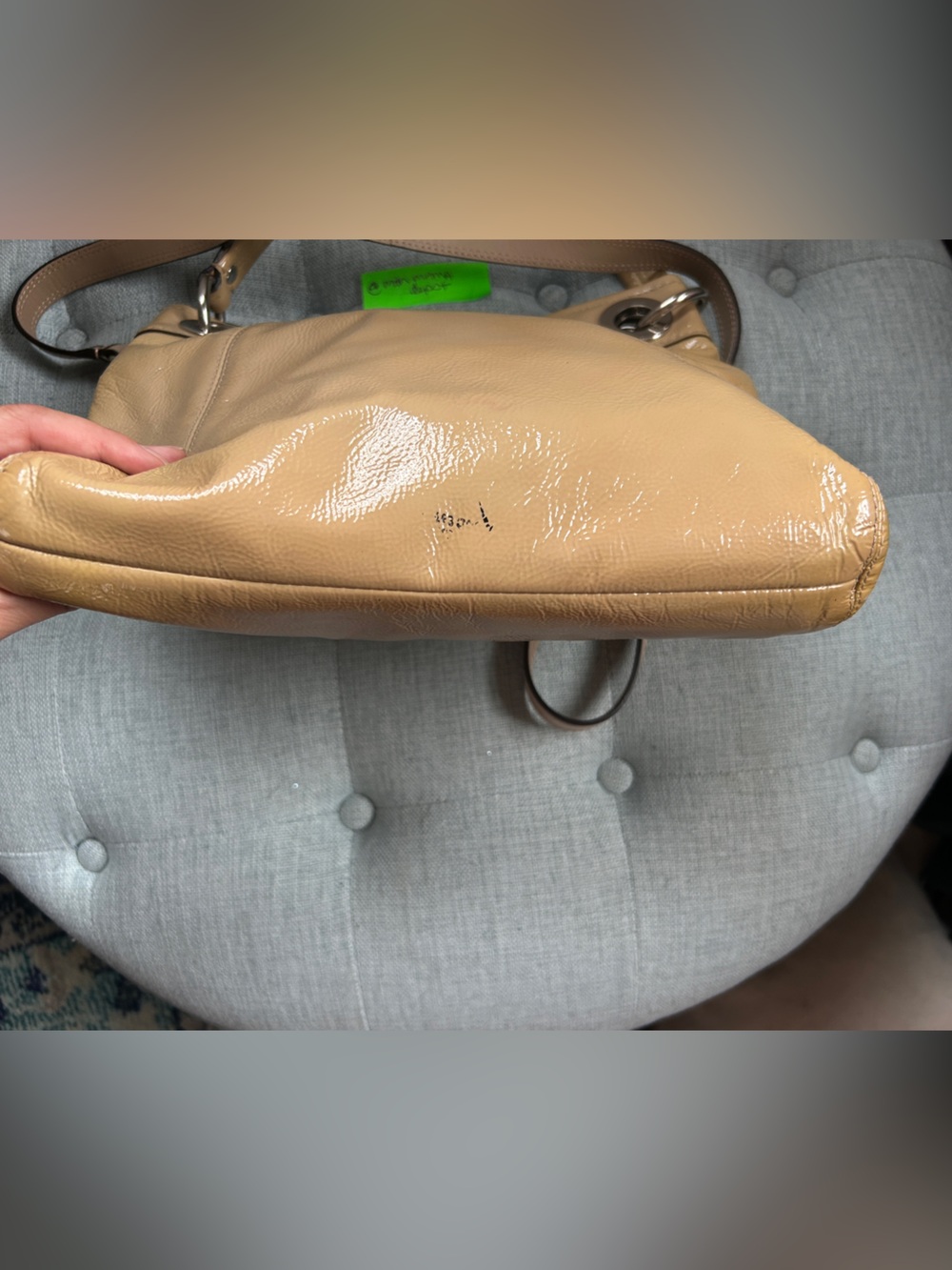 Coach Ashley Hippie F17953 Patent Leather Convertible Crossbody Bag Y2K - Picture 7 of 11